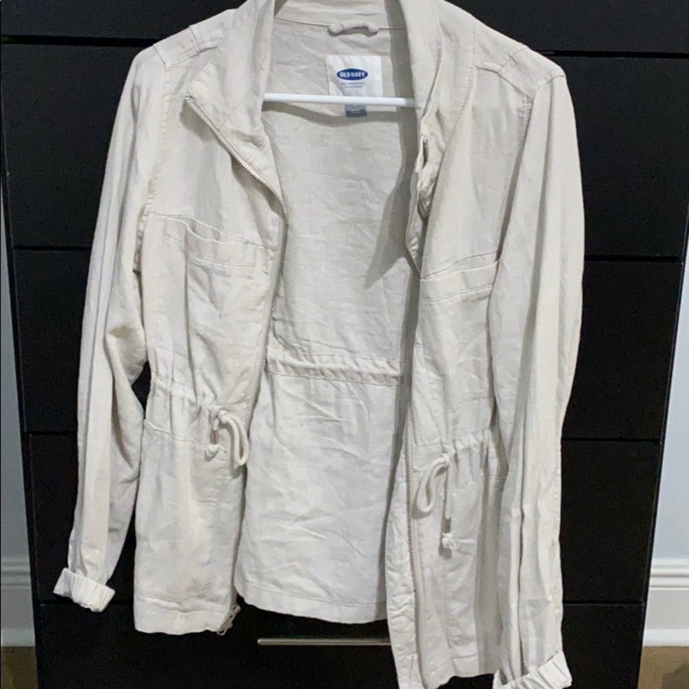 Off white old navy jacket